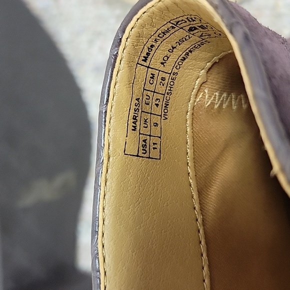 Vionic Plum Water Resistant Marissa Ankle Booties, Wmns Sz 11. New Without Tags - Picture 8 of 9